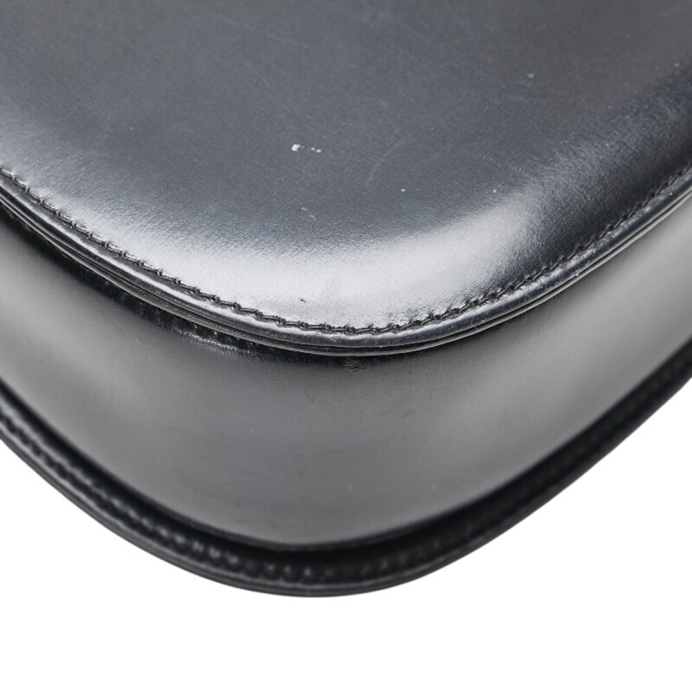 Gucci Bamboo Shoulder Black Top Bag Handle Leather Handbag 2way - Picture 8 of 9